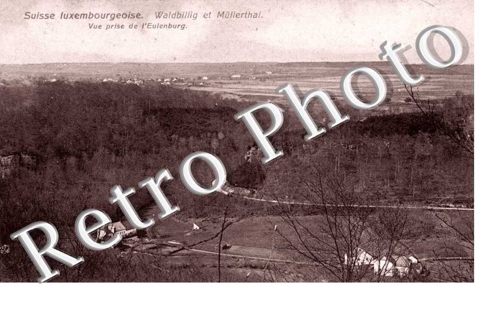 Suisse Luxembourgeoise Waldbillig et Mullerthal Vue prise de l'Eulenburg