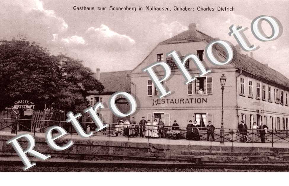 Gasthaus zum Sonnenberg in Mulhausen, Inhaber: Charles Dietrich