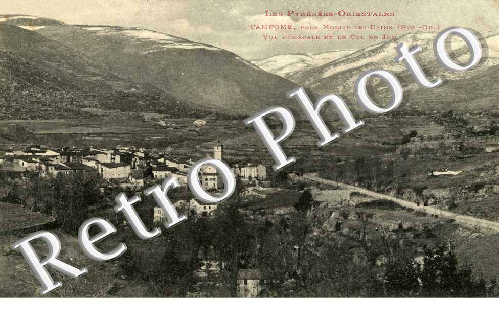 pres Moltig les Bains vue generale et le Col de Jou