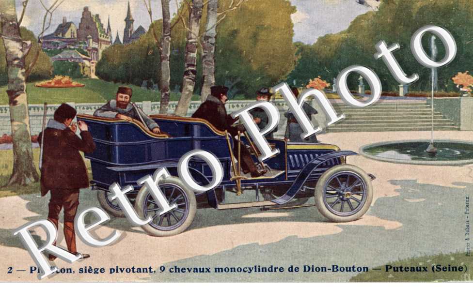 Phaeton siege pivotant 9 chevaux monocylindre  de Dion-Bouton