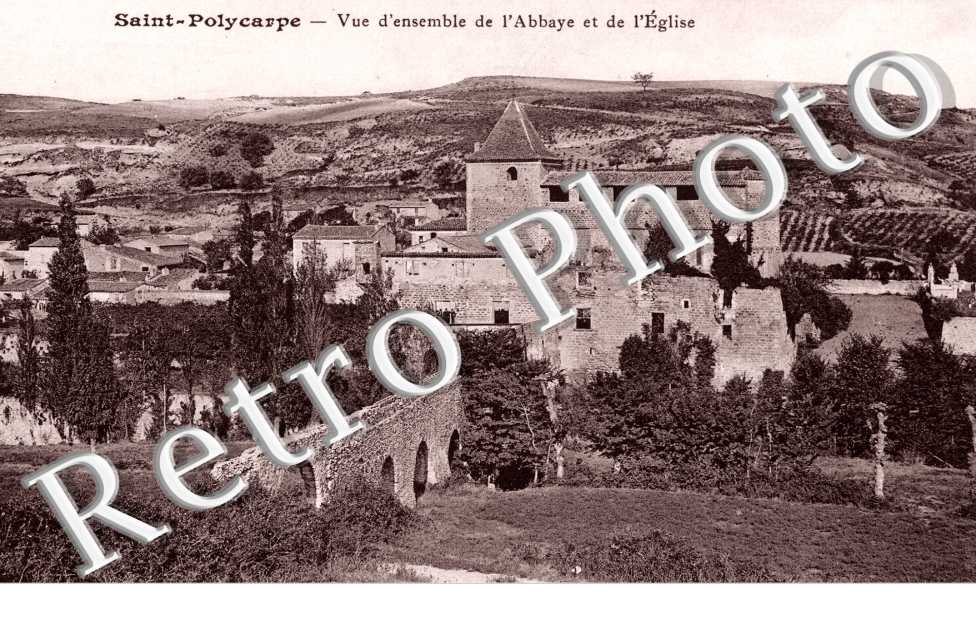 vue d'ensemble de l'abbaye et de l'eglise