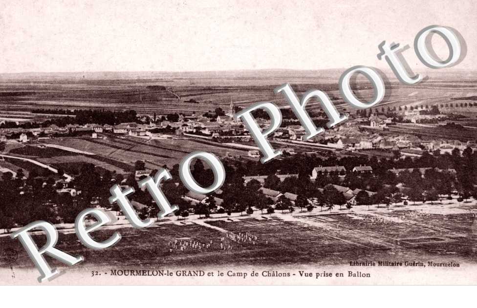 Le camp de Chalons Vue prise en ballon