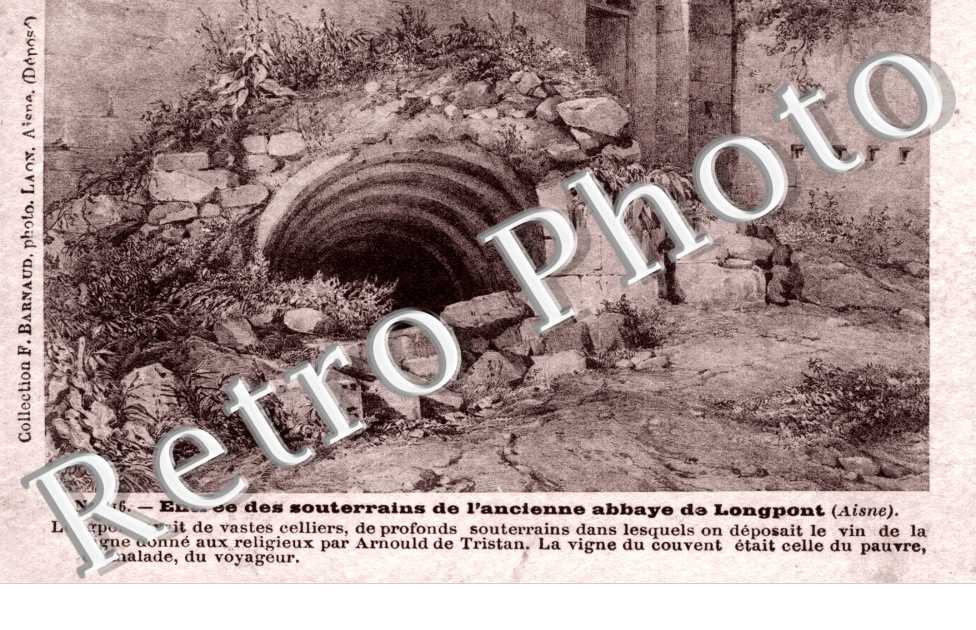 Entree des souterrains de l'ancienne abbaye de Longpont