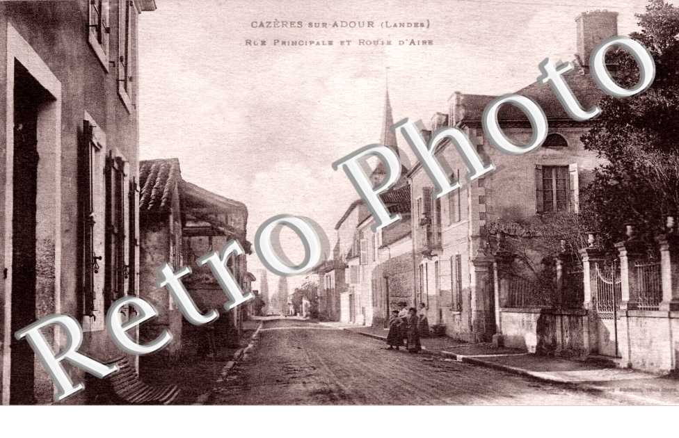 Rue principale et route d'Aire