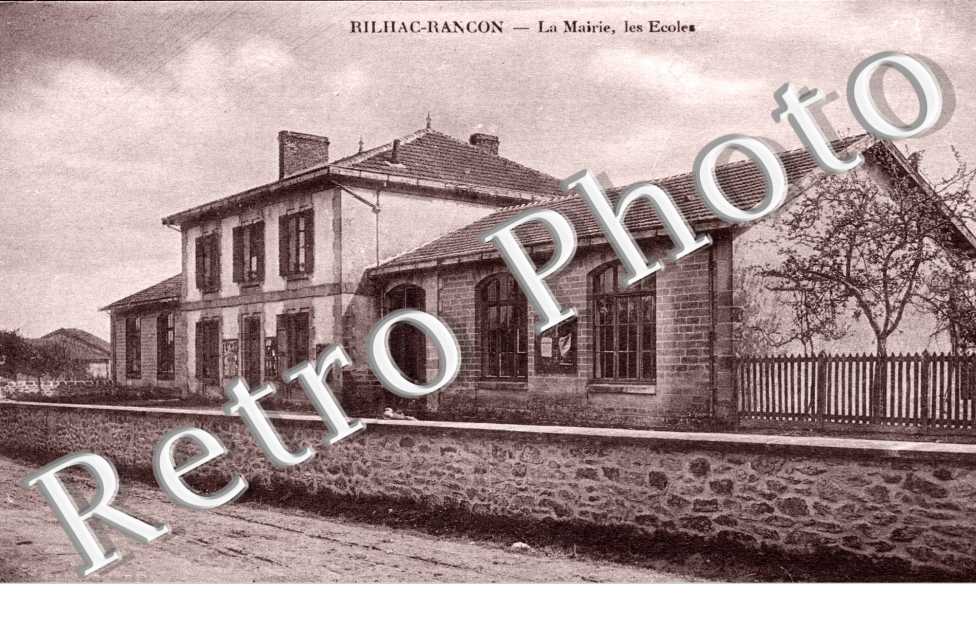 RILHAC-RANCON  la mairie les ecoles