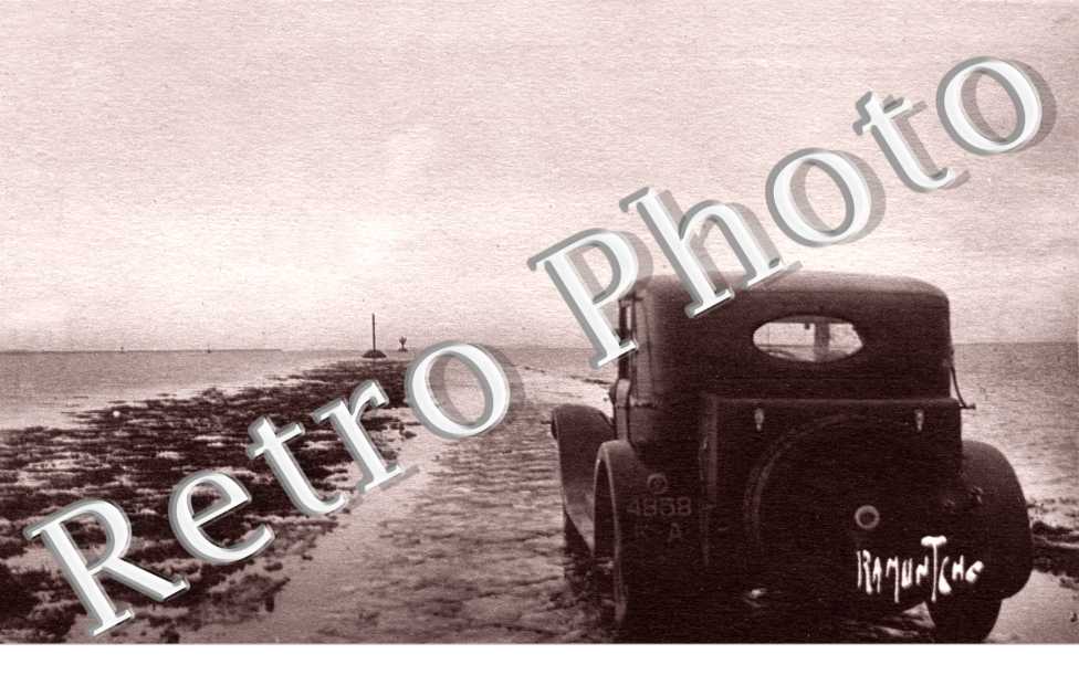 La passe du Gois reliant l'Ile de Noirmoutier a Beauvoir sur Mer