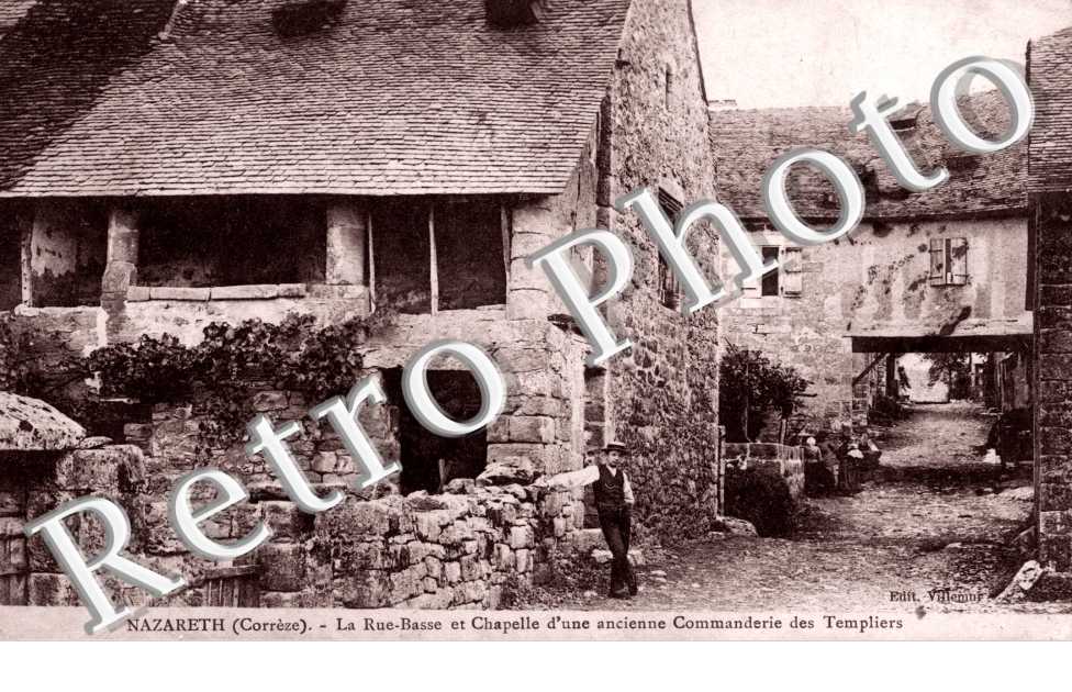 La rue basse et Chapelle d'une ancienne Commanderie des Templiers