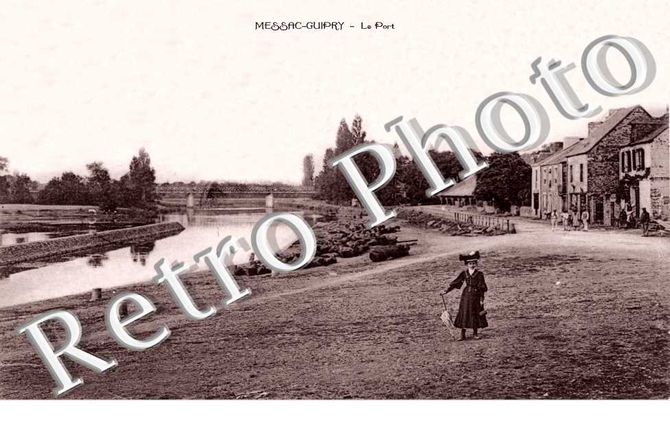 le port et la route conduisant a guipry