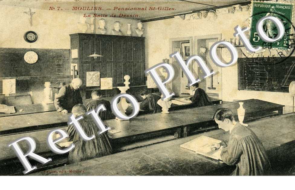 Pensionnat St Gilles - la salle de dessin
