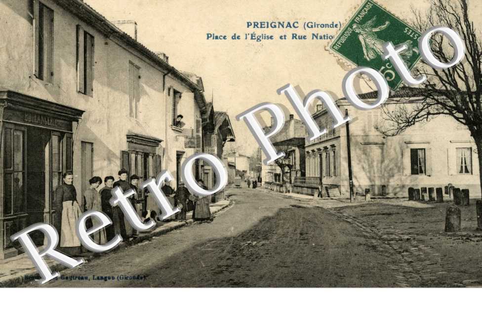 Place de l'eglise et rue nationale