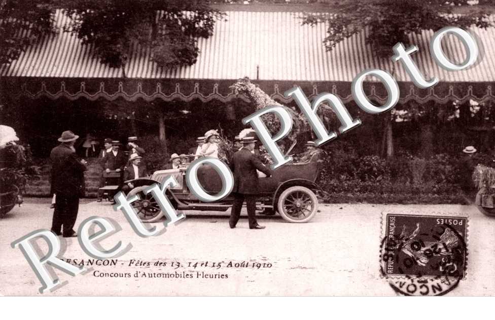 Fetes des 13, 14 et 15 aout 1910 - concours d'automobiles fleuries