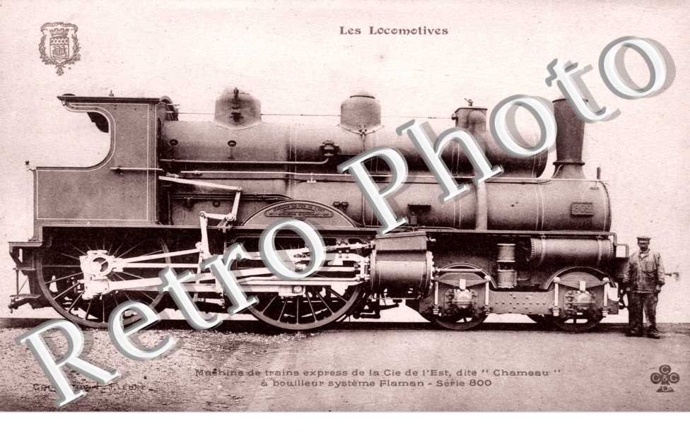 Machine de trains express de la Cie de l'Est dite "Chameau"