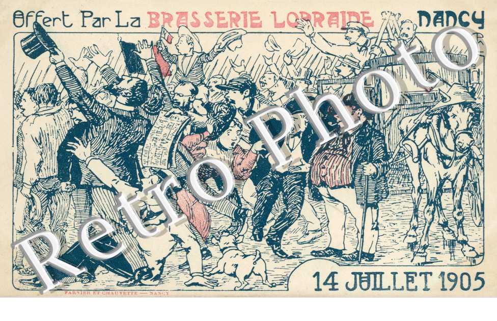 Brasserie Lorraine 14 juillet 1905