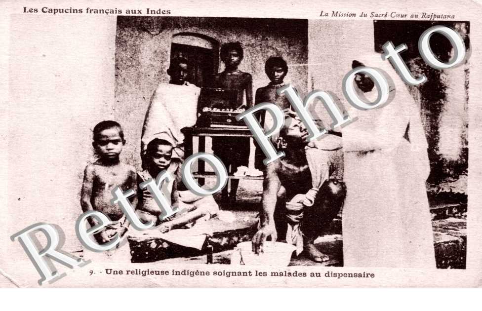 Une religieuse soignant les malades