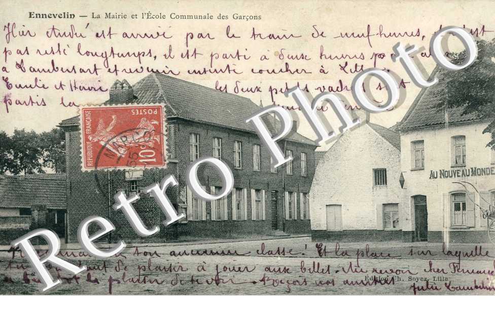 la mairie et l'ecole communale des garcons