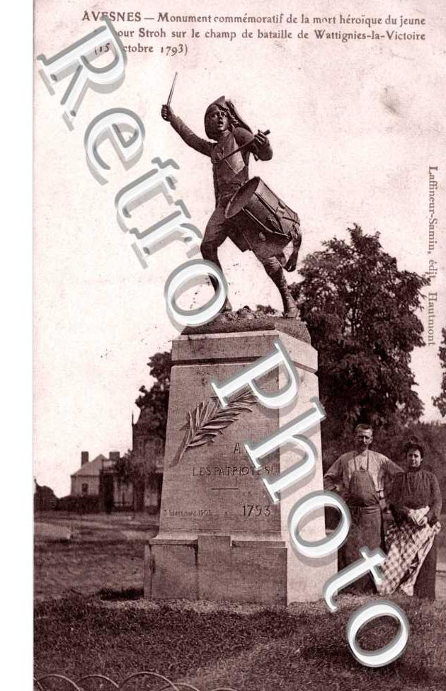 Monument mort du jeune tambour Stroh Wattignies-la-Victoire 15 oct 1793