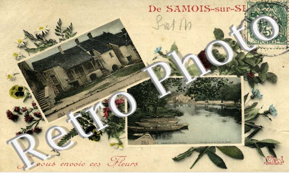 De Samois sur Seine je vous envoie ces fleurs