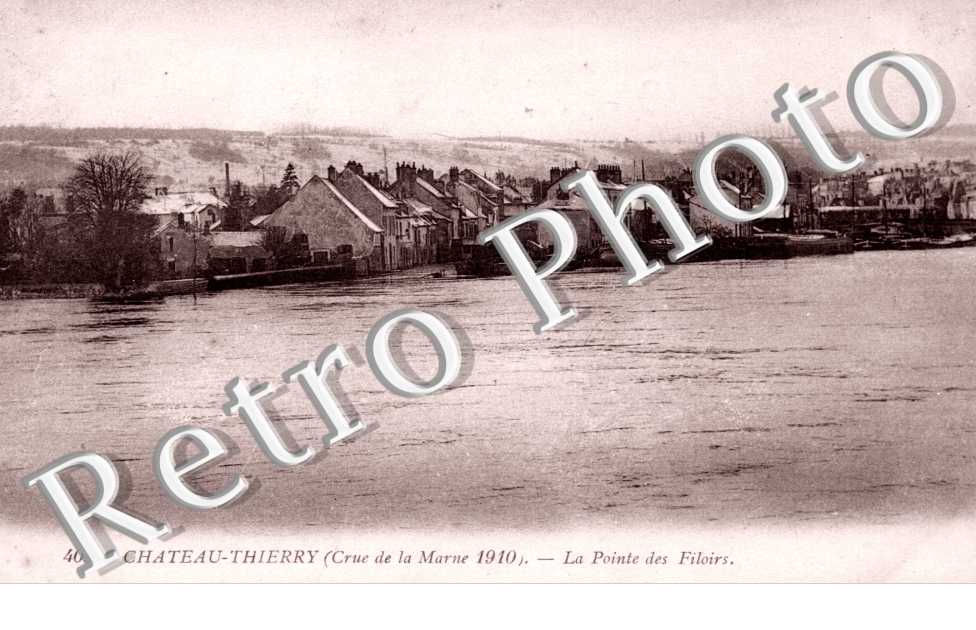 Crue de la marne 1910 - la pointe des filoirs