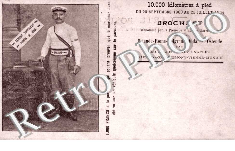 10000 kms à Pieds du 20 septembre 1903 au 25 juillet 1904 - Brochart
