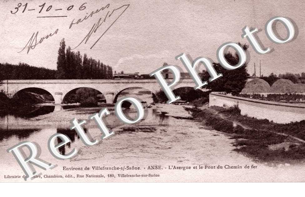 l'Azergue et le pont du chemin de fer