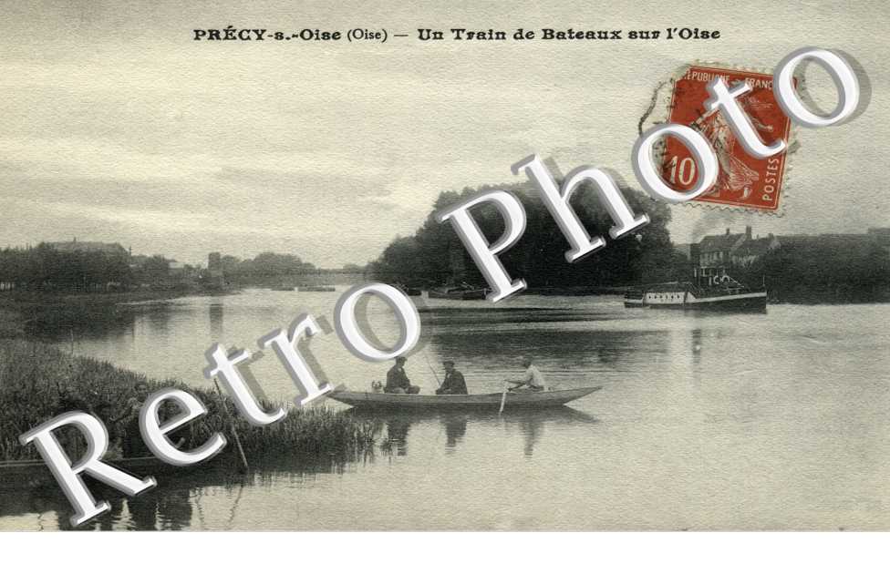 Un train de bateaux sur l'Oise