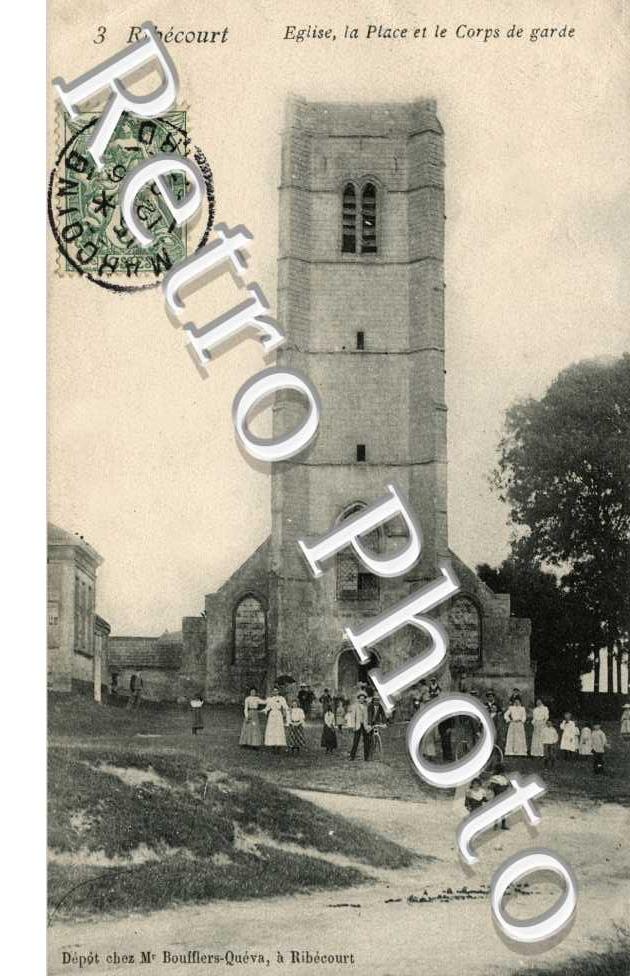eglise, la place et le corps de garde