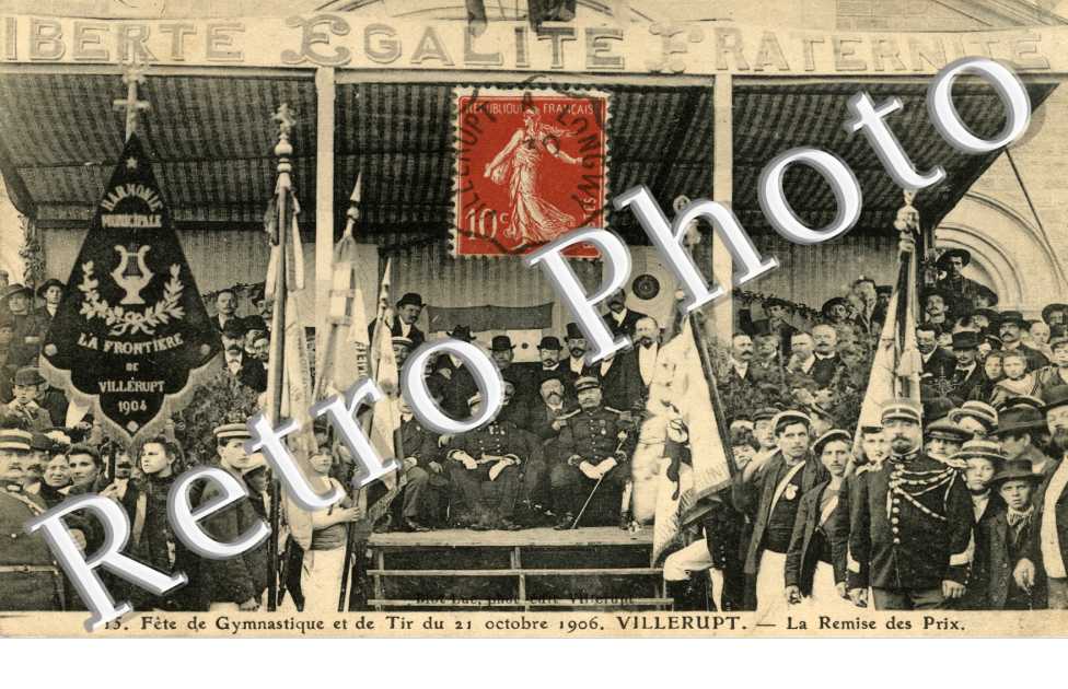Fete de gymnastique et de tir du 21 octobre 1906 La remise des prix
