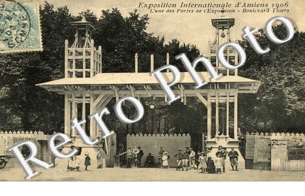 Exposition International 1906 - l'une des portes Boulevard Thiers