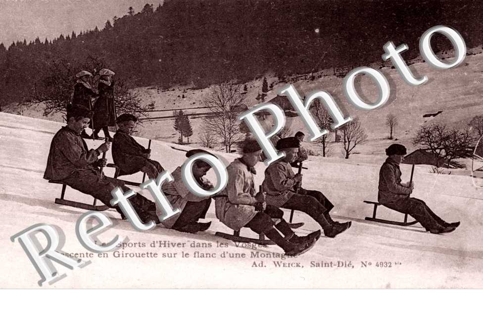 Les sports d'hiver Descente en girouette