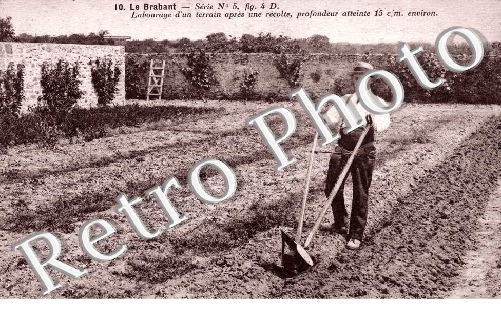 le BRABANT Labourage d'un terrain apres une recolte
