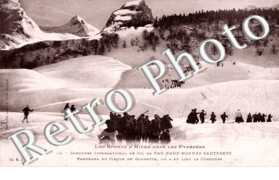 Concours international de ski de Pau - Eaux Bonnes Cauterets - panorama du cirue de Gourette