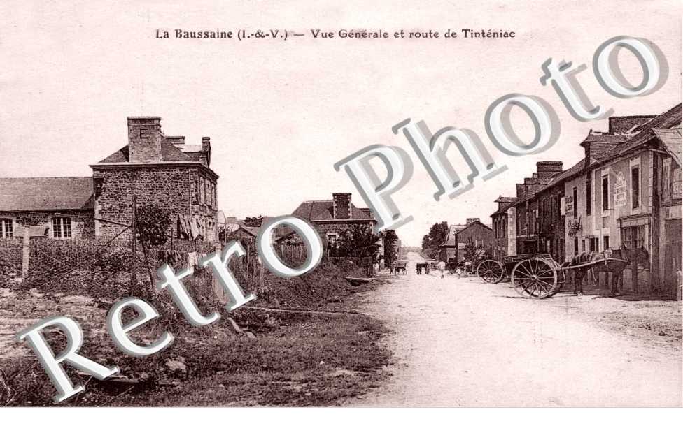 Vue generale et route de Tinteniac