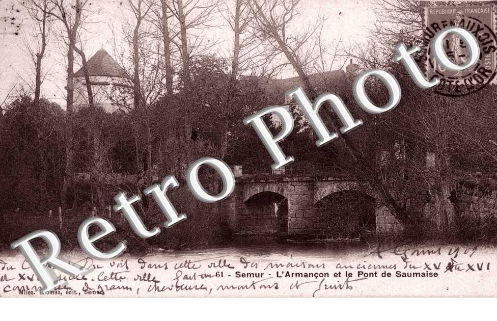 l'Armancon et le pont de Saumaise