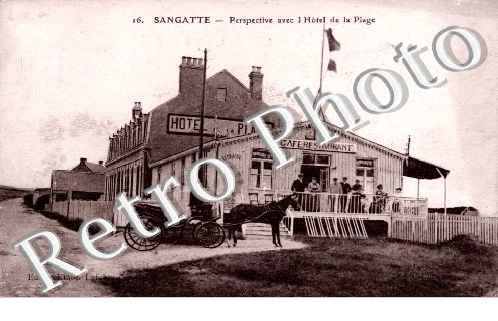 perspective avec l'Hotel de la Plage