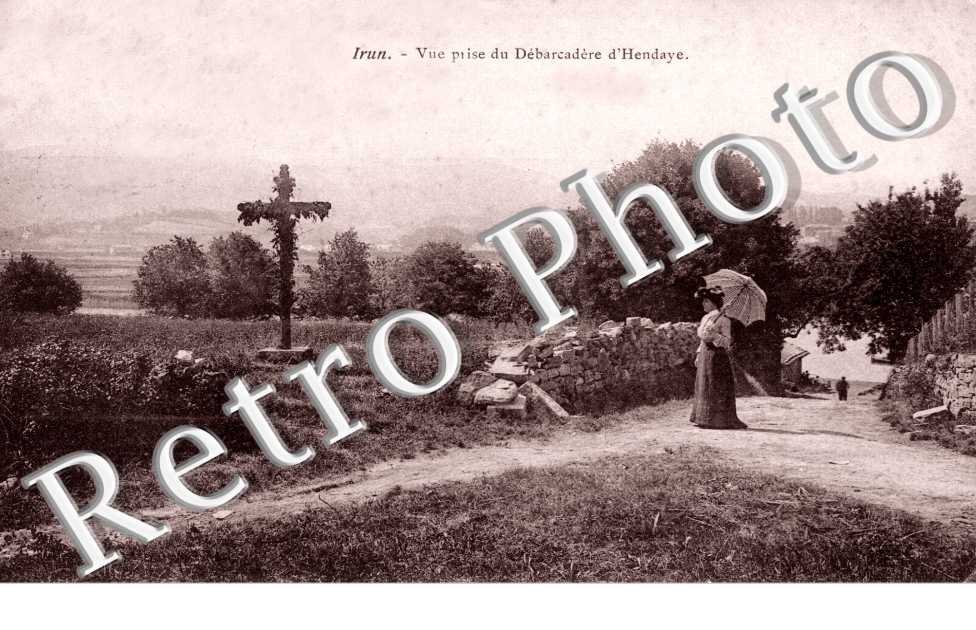 IRUN vue prise du debarcadere d'Hendaye