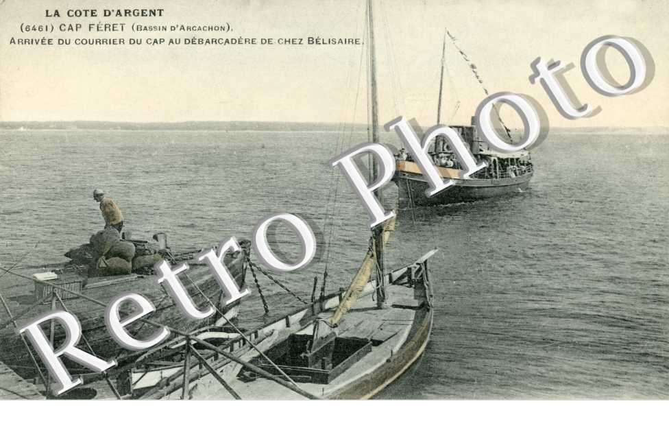 Cap Feret Arrivee du courrier du Cap au debarcadere de chez Belisaire