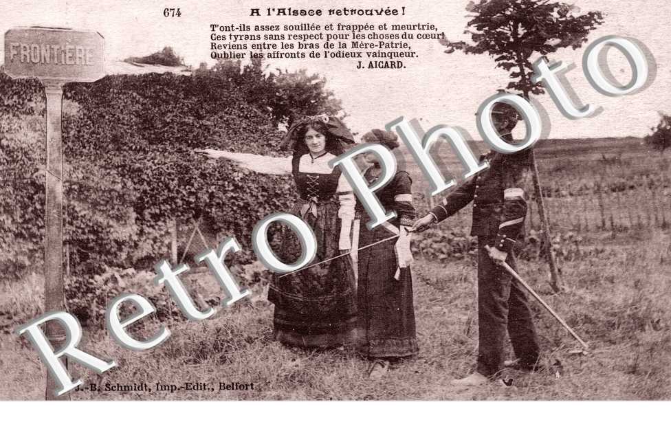A l'Alsace retrouvee! (Poeme de J.Aicard)
