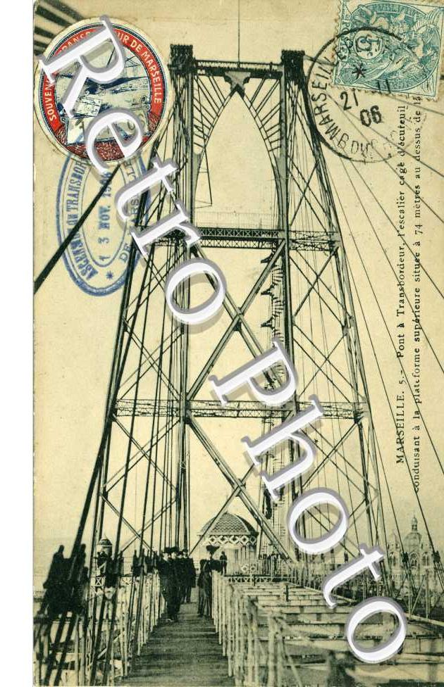 pont a transordeur - 1906 souvenir du transbordeur