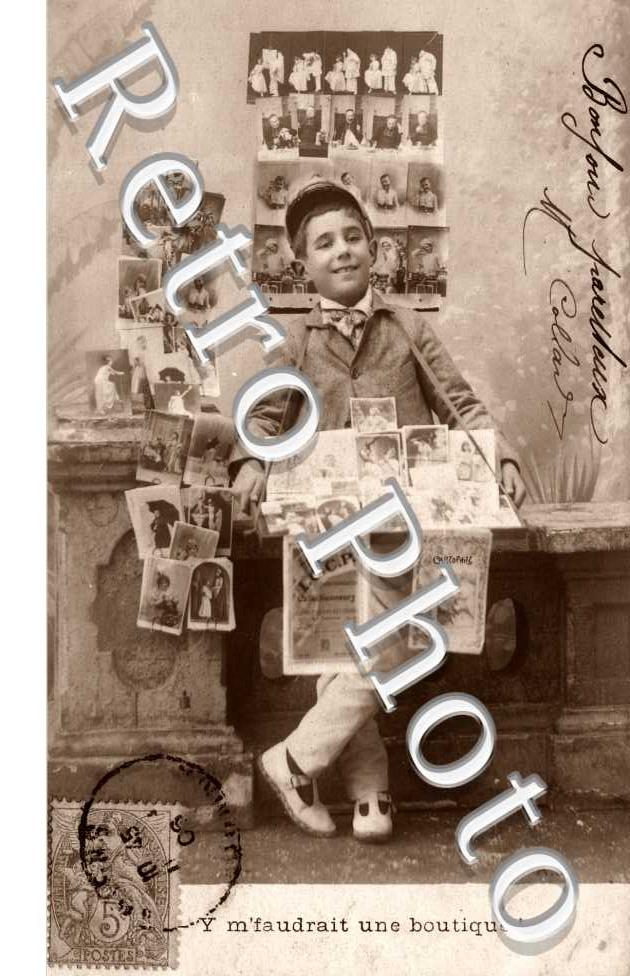 Vendeur de cartes postales