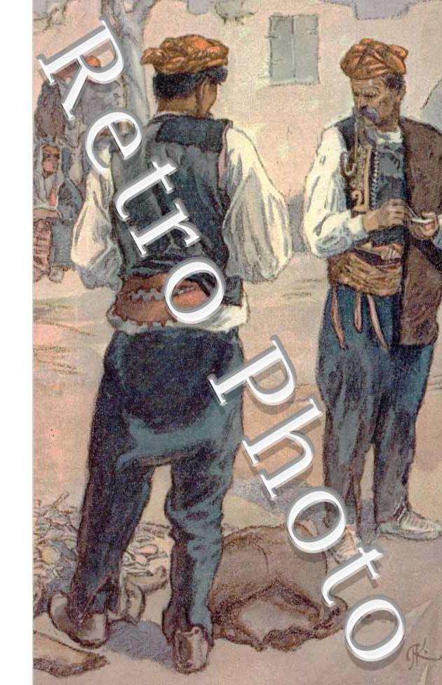 (deux hommes negociant au marche)