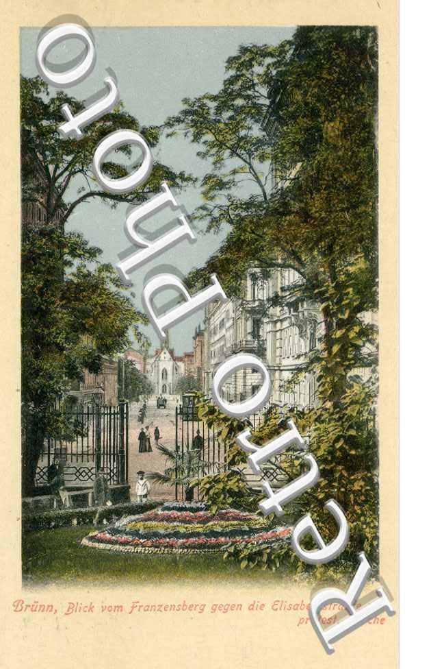 Blick vom Franzensberg gegen die Elisabethstrasse