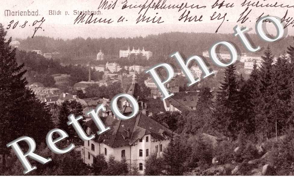 Marienbad, Blick vom Steinbruch