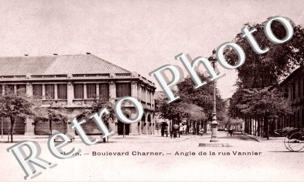 Saigon, Boulevard Charner et angle de la Rue Vannier