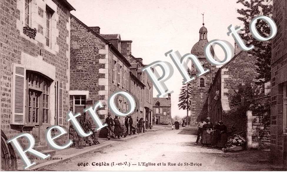 L'Eglise et la rue de Saint Brice