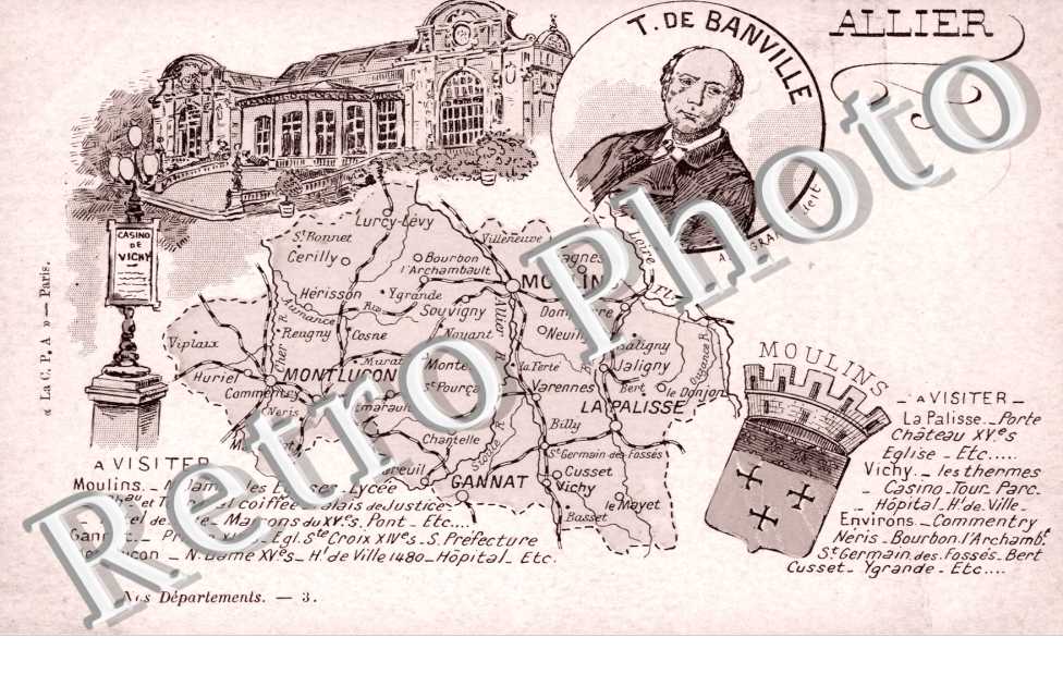Carte Geographique de l'Allier