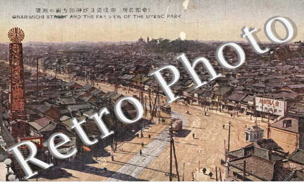 Narimichi Street and the Far View of the Uyeno Park