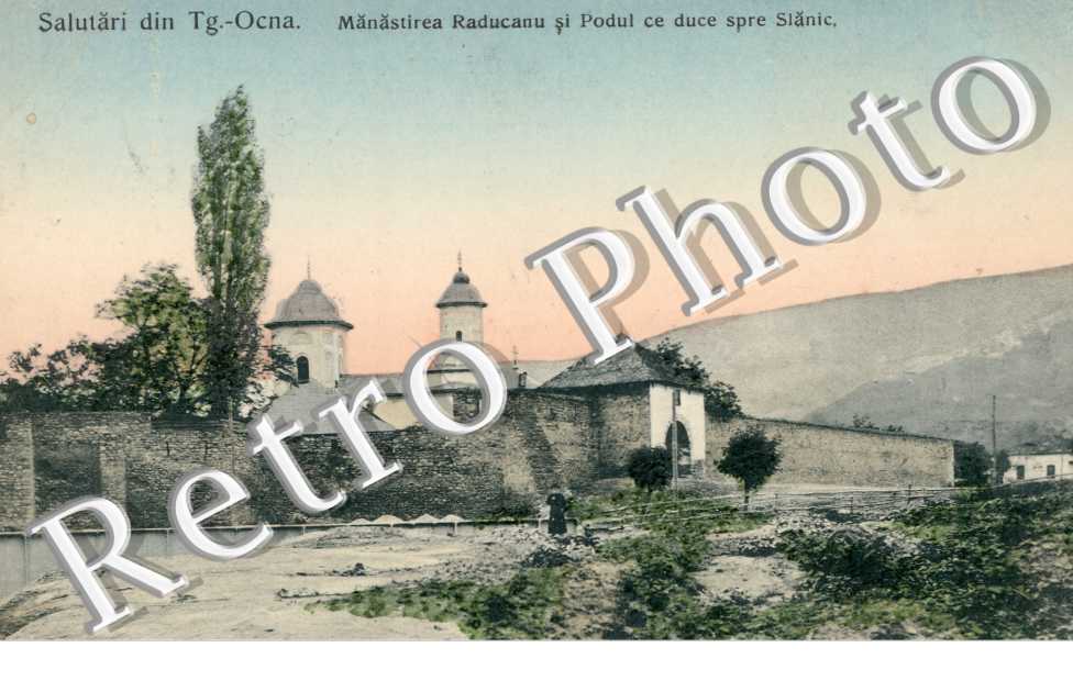 Monastirea Raducanu si Podul ce duce spre Slanic