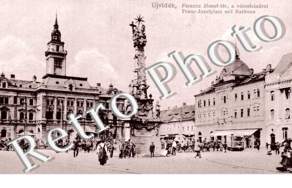 Ujvidek, Neusatz, Franz Jospefplatz mit Rathaus