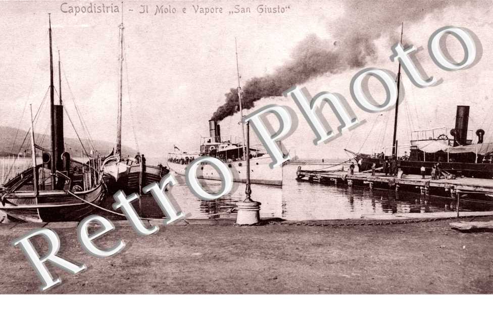 Capodistria, Il Molo e Vapore San Giusto