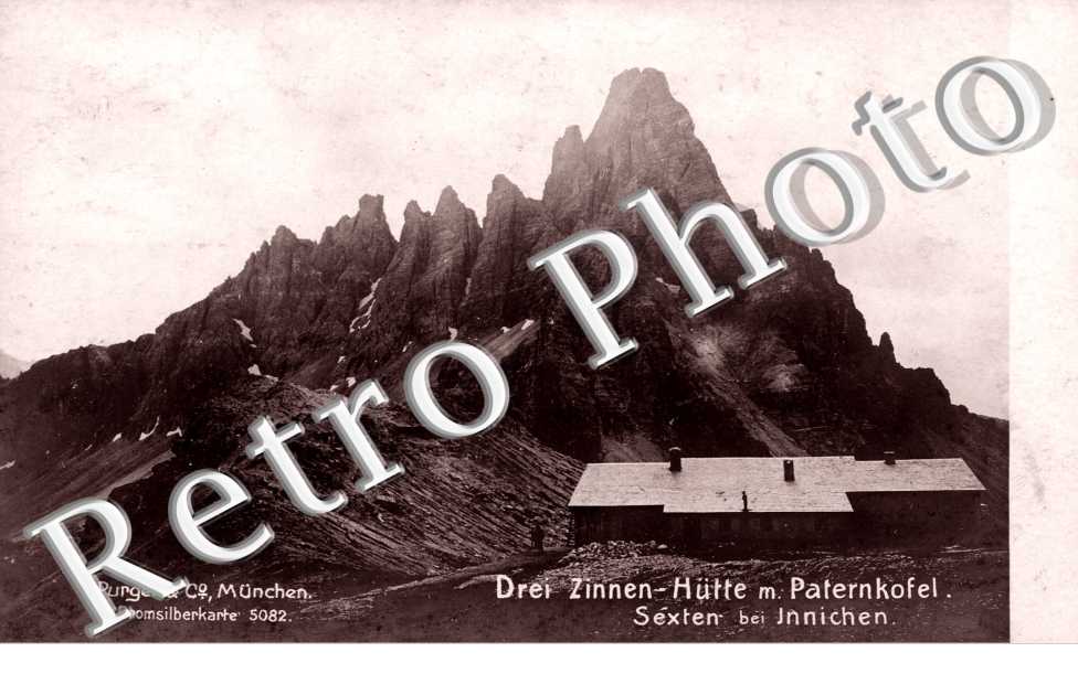 Drei Zinnen Hutte m. Paternkofel Sexten bei Innichen